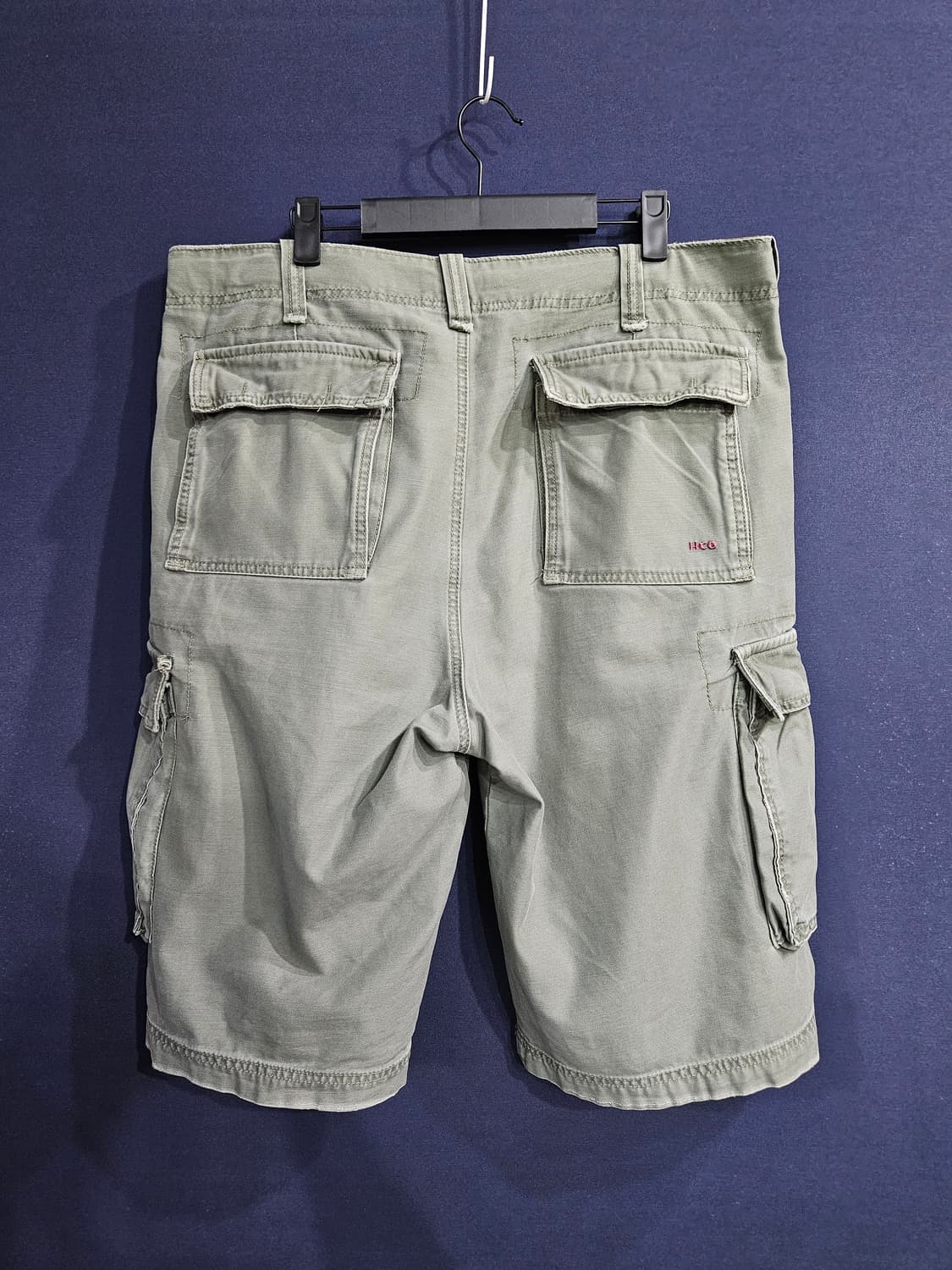 HCO 카키컬러 남성 허리 36~37 빈티지 카고반바지  상품이미지2