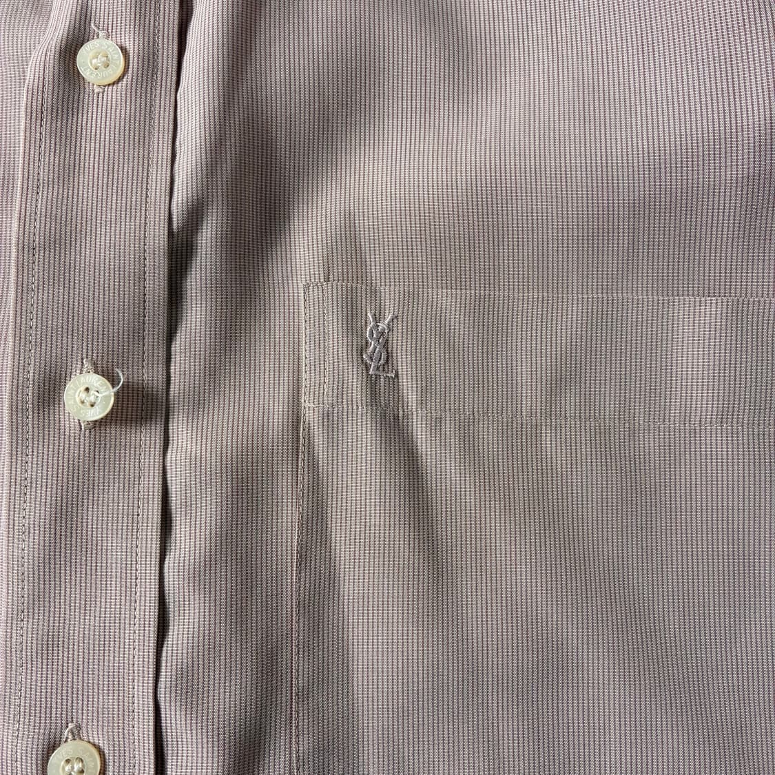 Yves Saint Laurent  입생로랑 자수 핑크 셔츠  상품이미지4