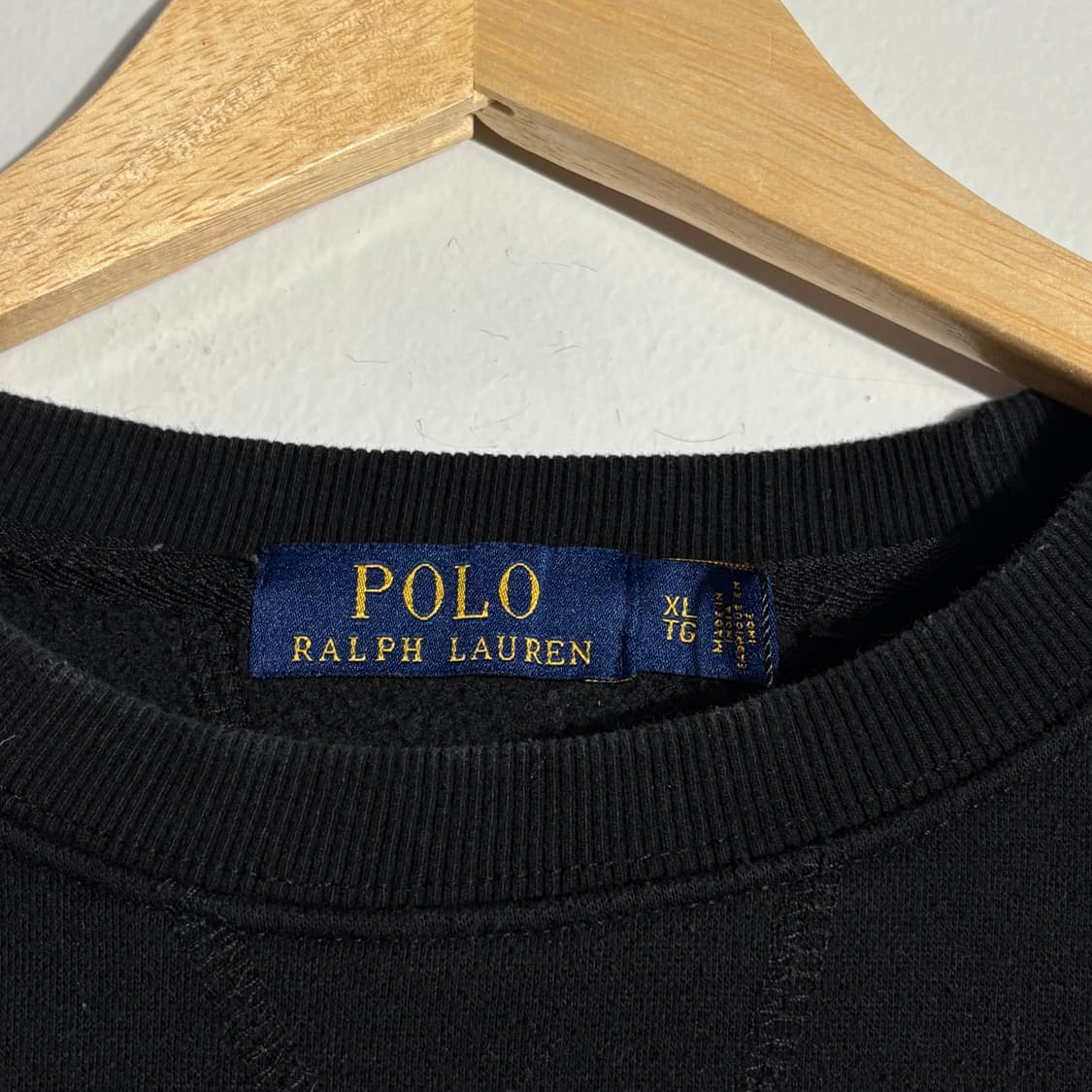 폴로랄프로렌 블랙 포니 로고 맨투맨 (무료배송) 상품이미지3