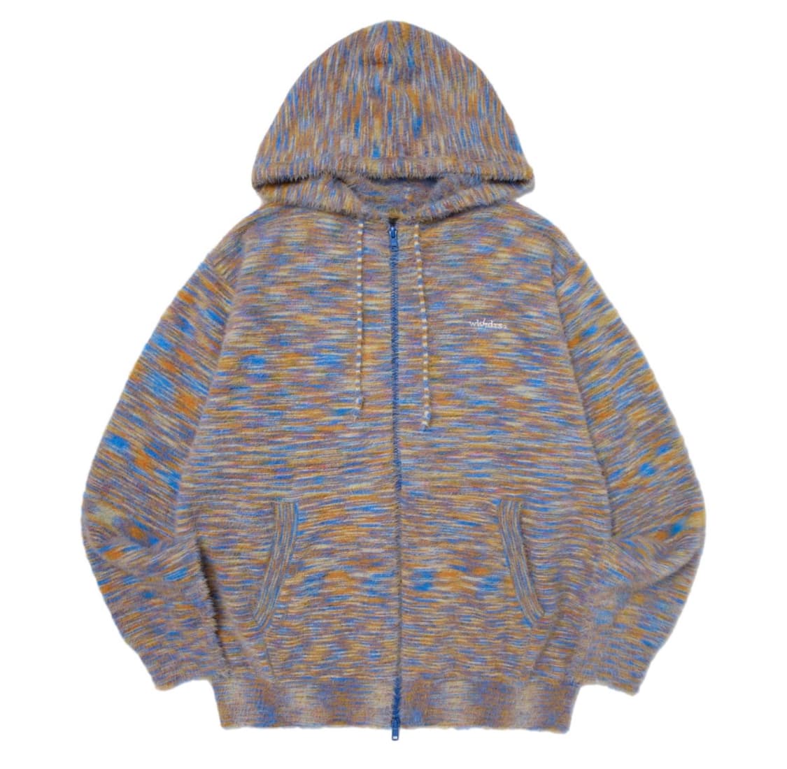 위캔더스 멀티 스트라이프 헤어리 집업 오렌지 XL 상품이미지5