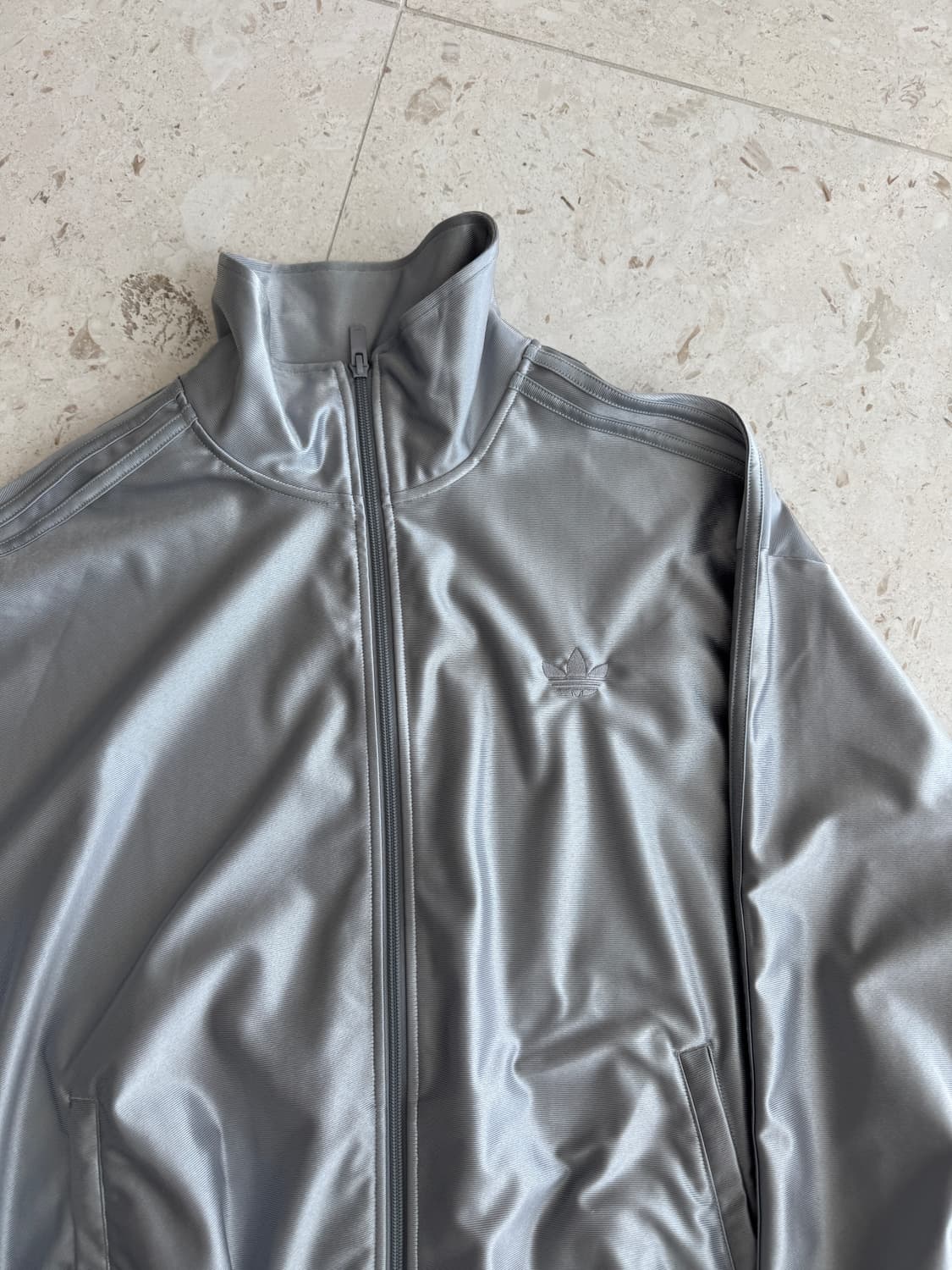 아디다스 실버 트랙 져지 집업 자켓 남성용 L  실착 2회 상품이미지3
