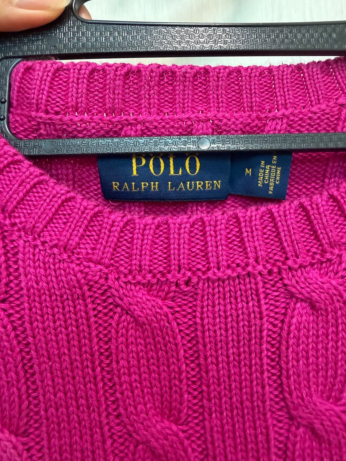 폴로 핫핑크 니트 m 상품이미지2
