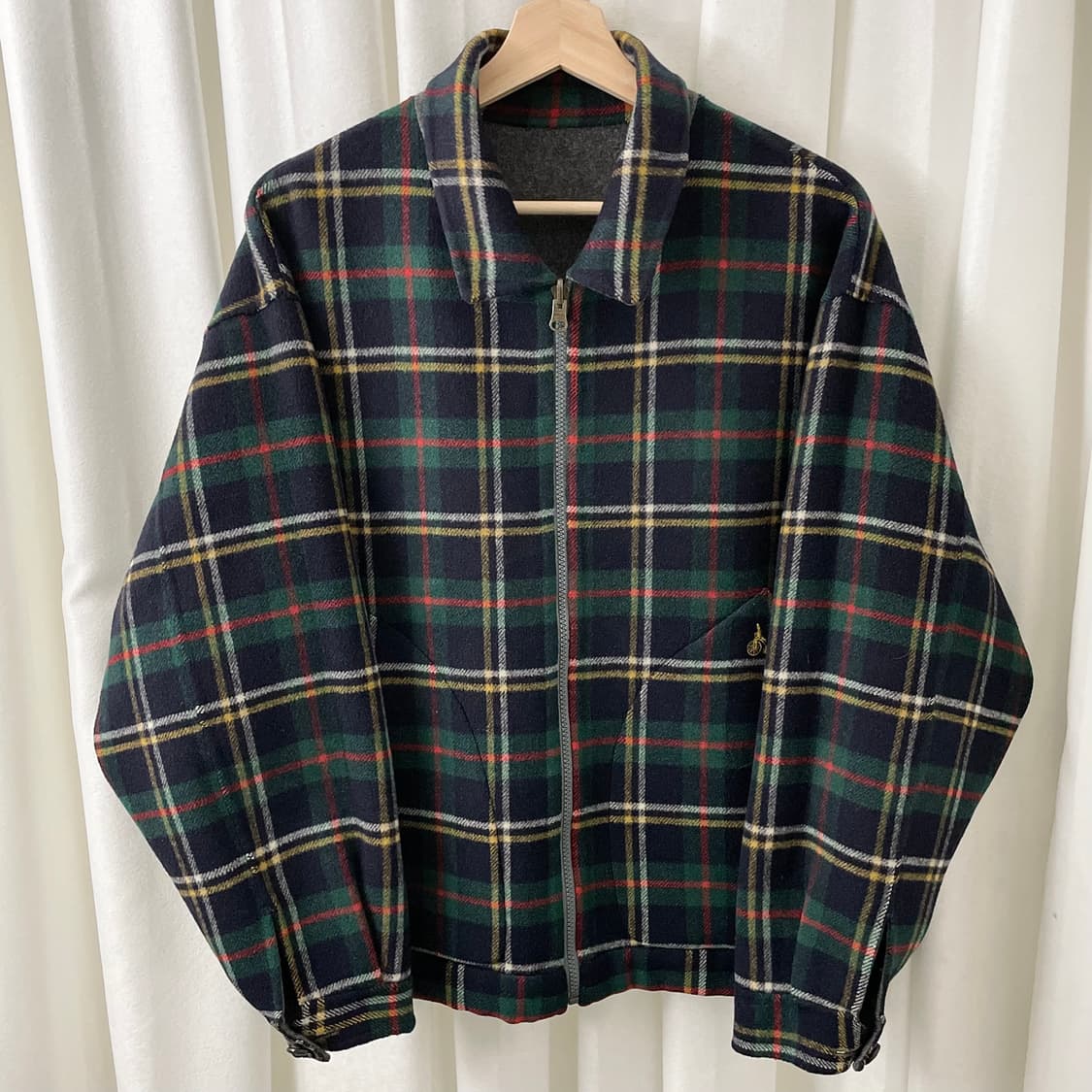 빈폴 체크 & 챠콜 리버시블 모직 자켓 상품이미지3