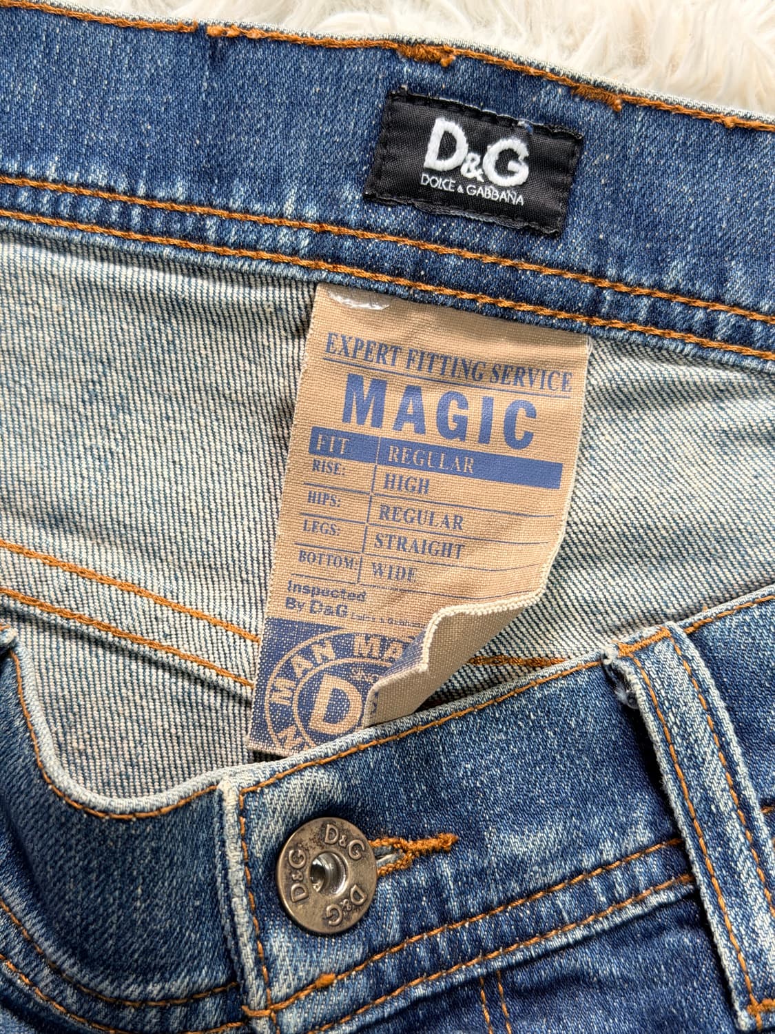 D&G 돌체앤가바나 정품 디스트레스드 스트레이트 데님 팬츠 상품이미지2