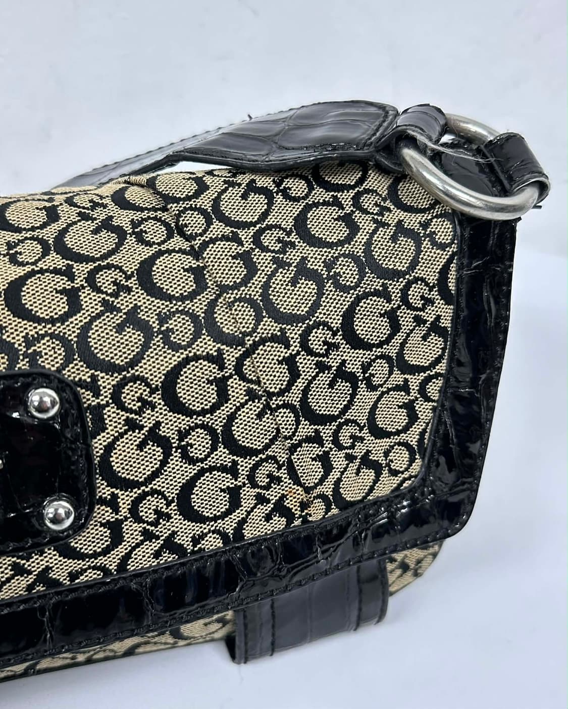 게스 아카이브 00s Y2K 패턴 숄더백 상품이미지10