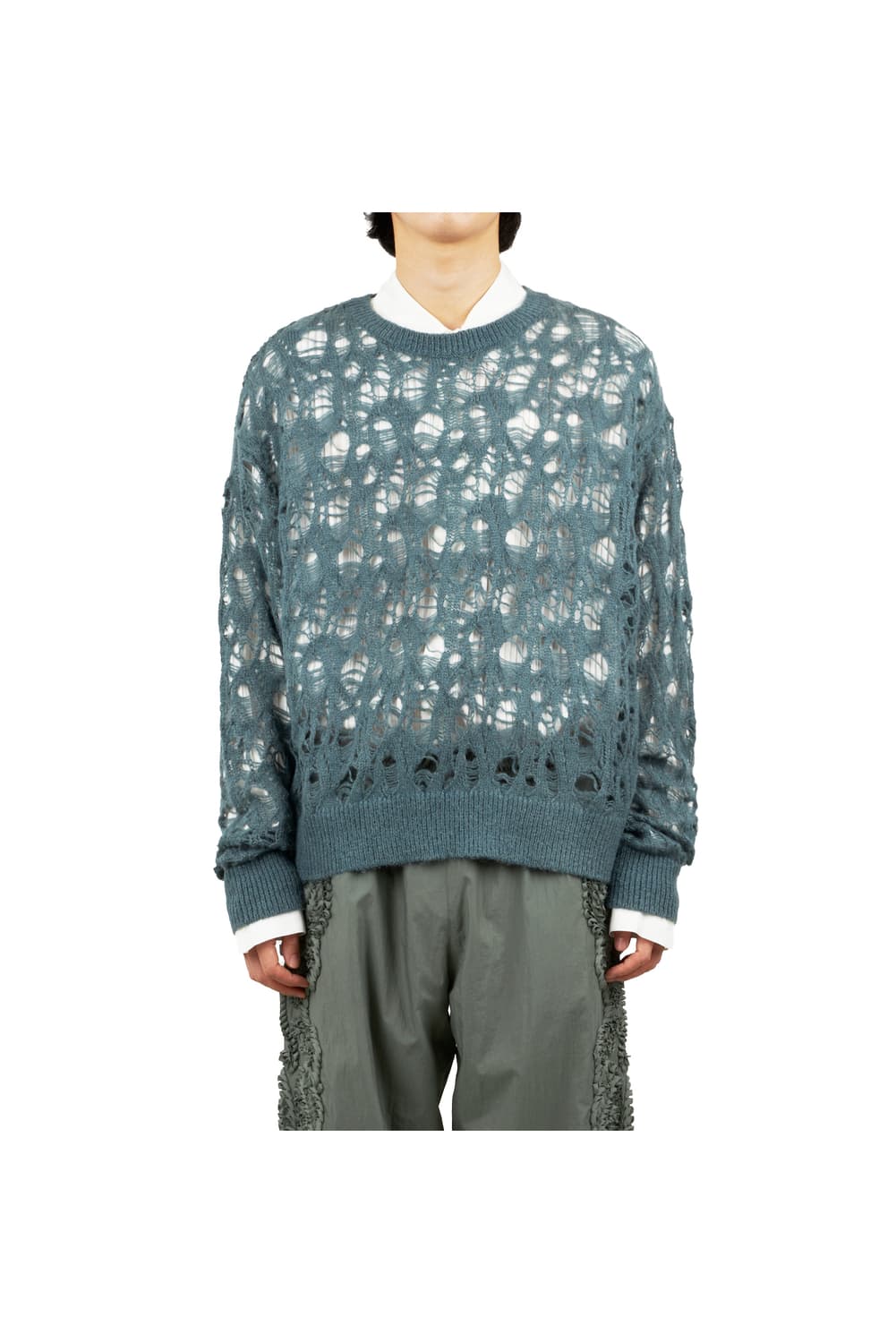 새상품 TAAKK 모헤어 니트 모스그린 2사이즈 상품이미지2