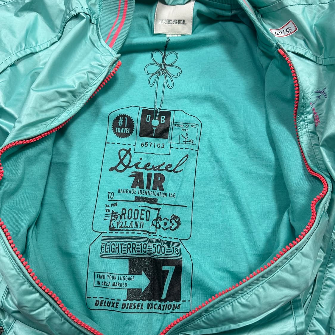 ✨ (바배) 디젤 민트 여성 바람막이 자켓  상품이미지3