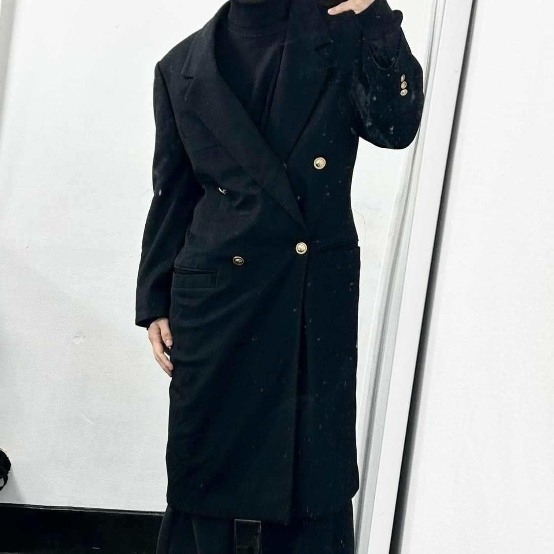지아니 베르사체 금장 캐시미어 롱코트 상품이미지3
