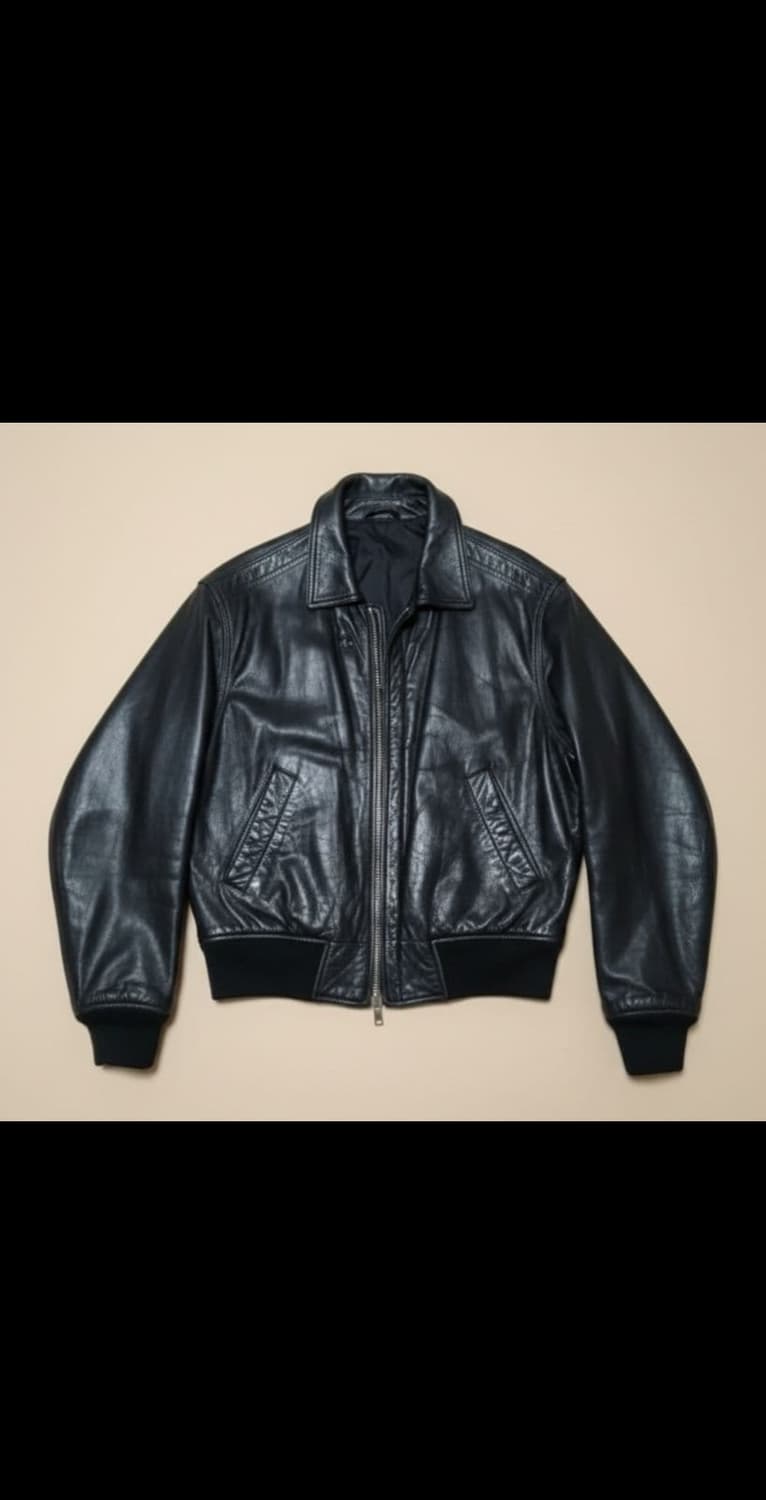 90s 베르사체 진스 꾸띄르 리버시블 레더자켓 상품이미지1