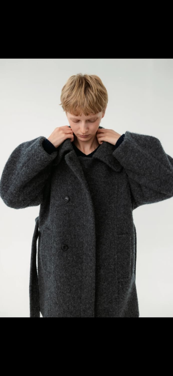 레이스 RRACE Cloud single overfit coat 챠콜 상품이미지3