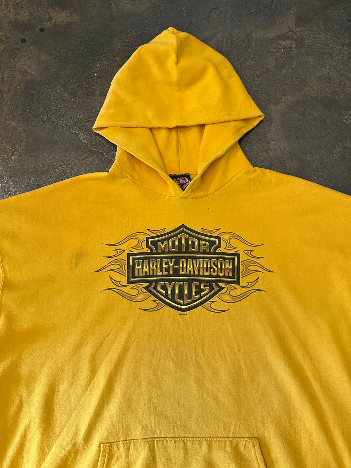 할리데이비슨 데미지드 클라운 후드티 3XL 상품이미지3