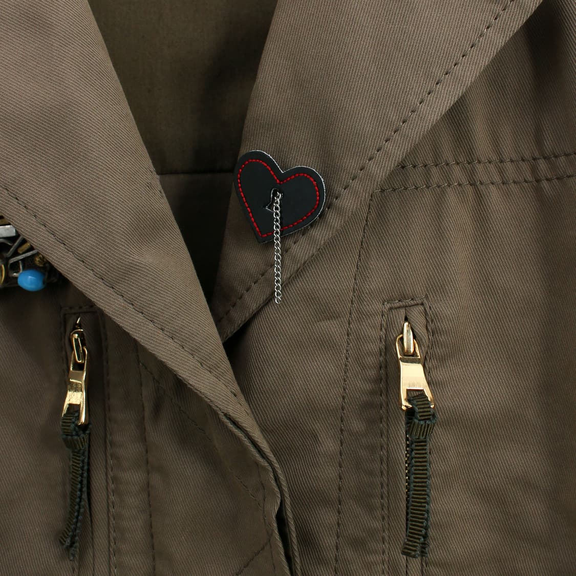 모스키노 카키 여자 반팔 숏 자켓  상품이미지2