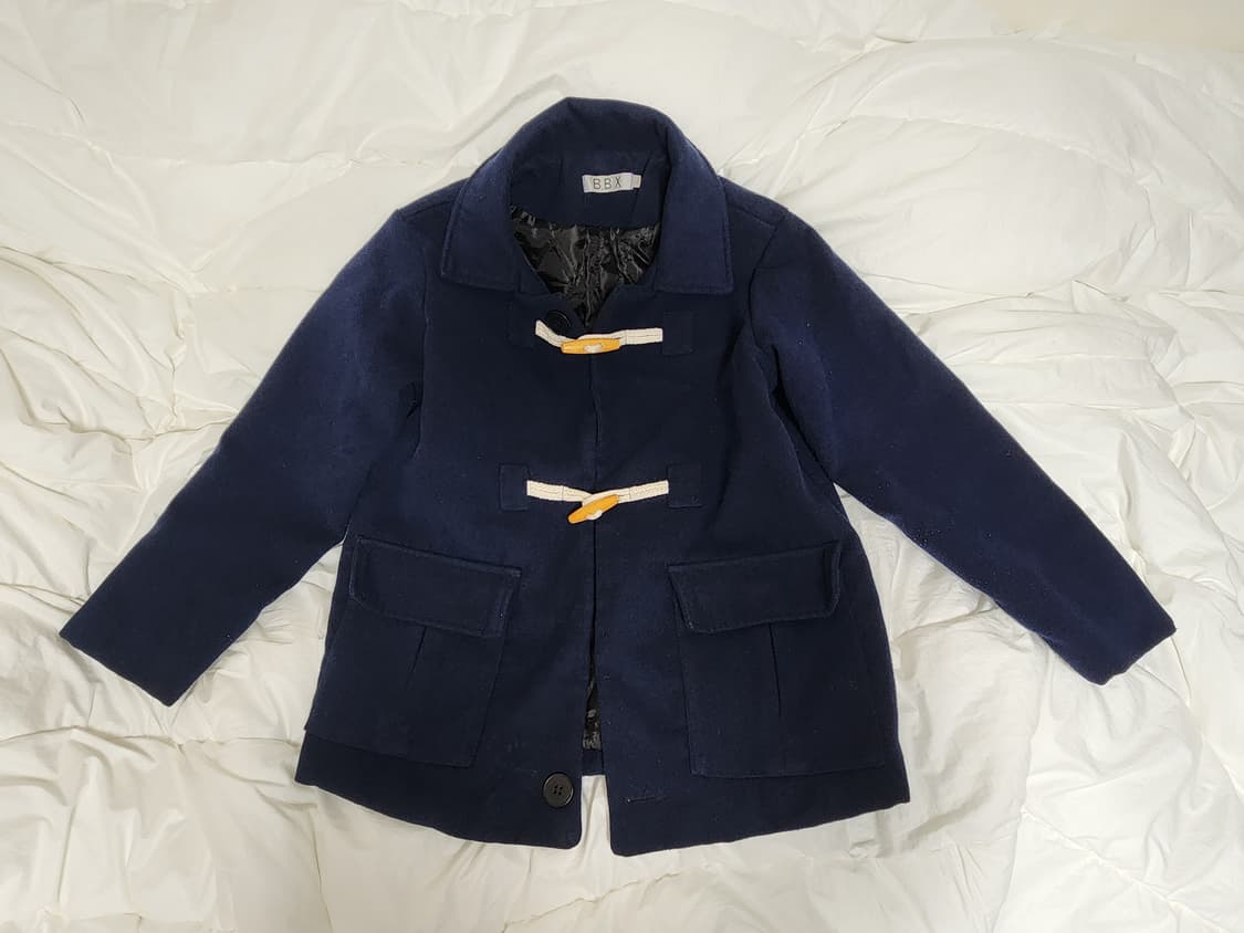 모리걸 빈티지 네이비 떡볶이 코트 상품이미지2