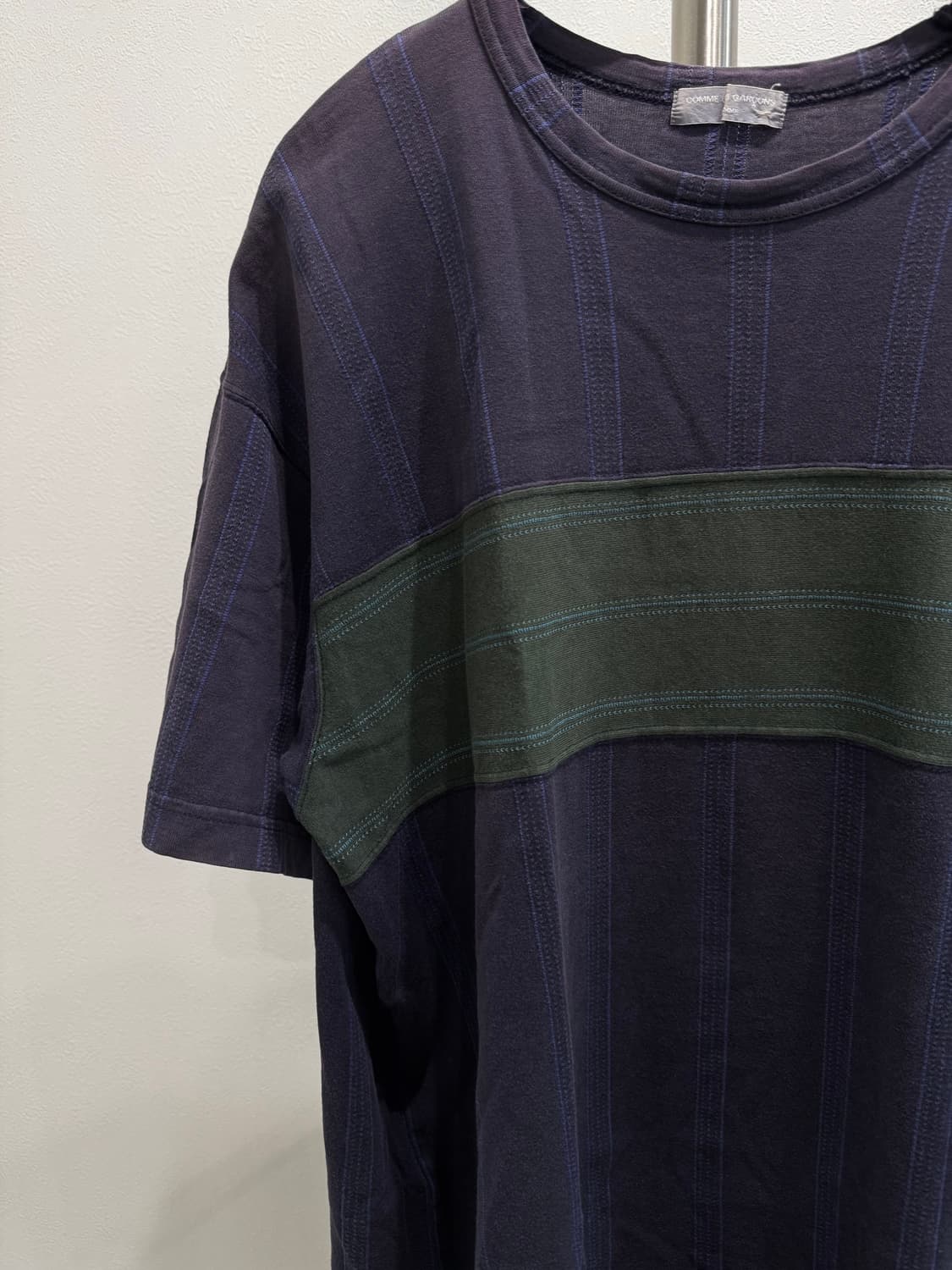 꼼데가르송 옴므 90s (다나카) 믹스드 스트라이프 티셔츠 상품이미지2