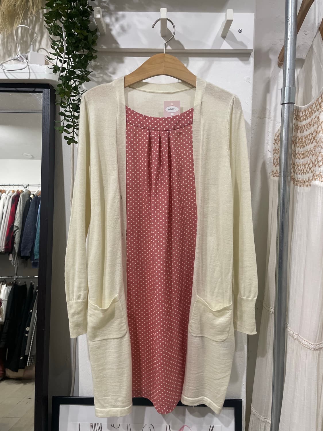 dot layered cardigan 상품이미지8