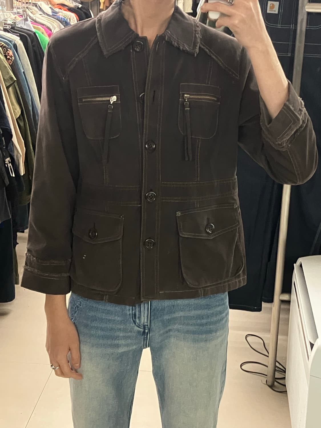 H.L Cote D’Azur 브라운 헌팅 자켓 42 상품이미지6