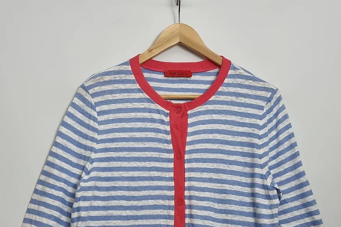 막스앤코 스트라이프 가디건 & 캐미솔 세트  상품이미지3