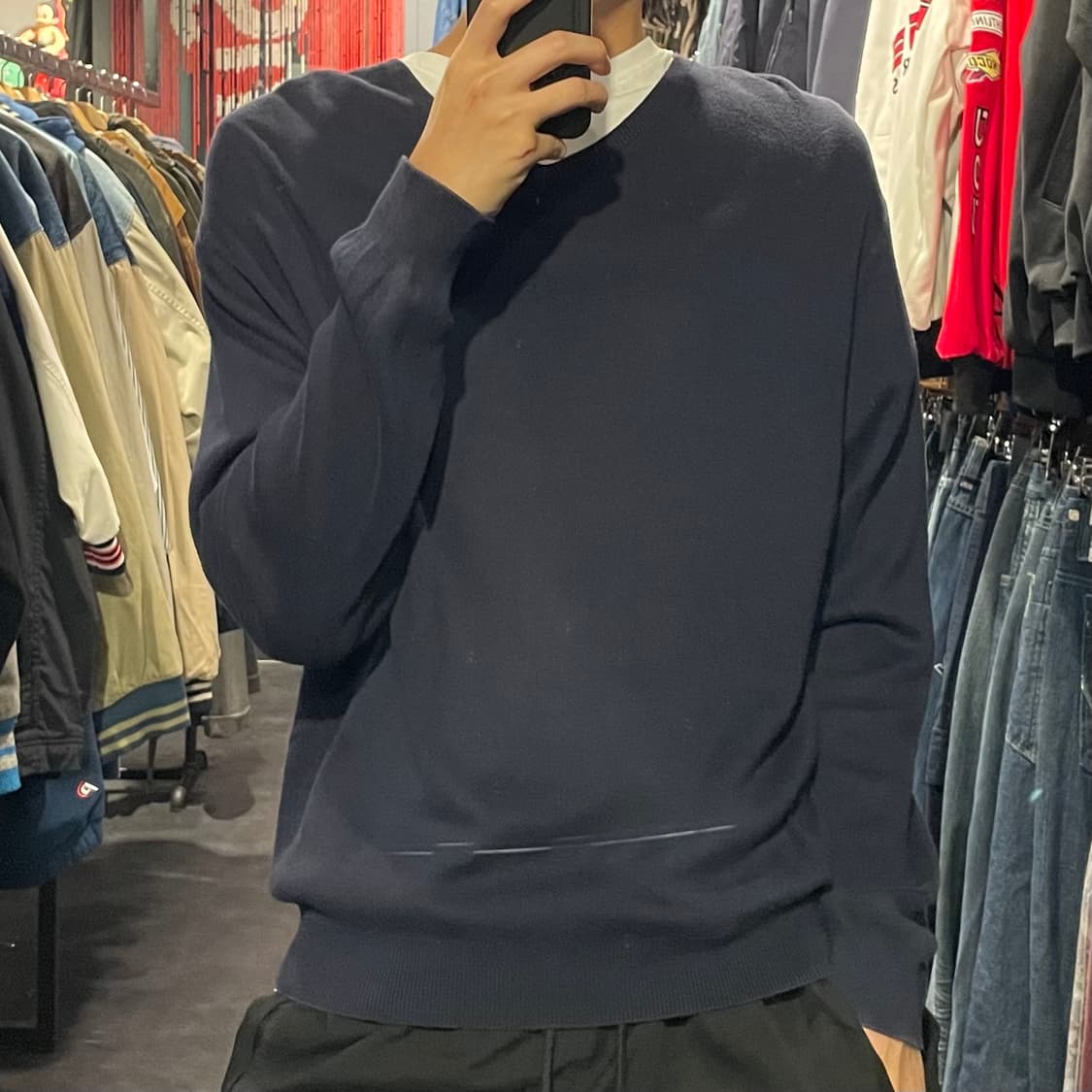 [IM] Polo 폴로 네이비 브이넥 긴팔니트 상품이미지7