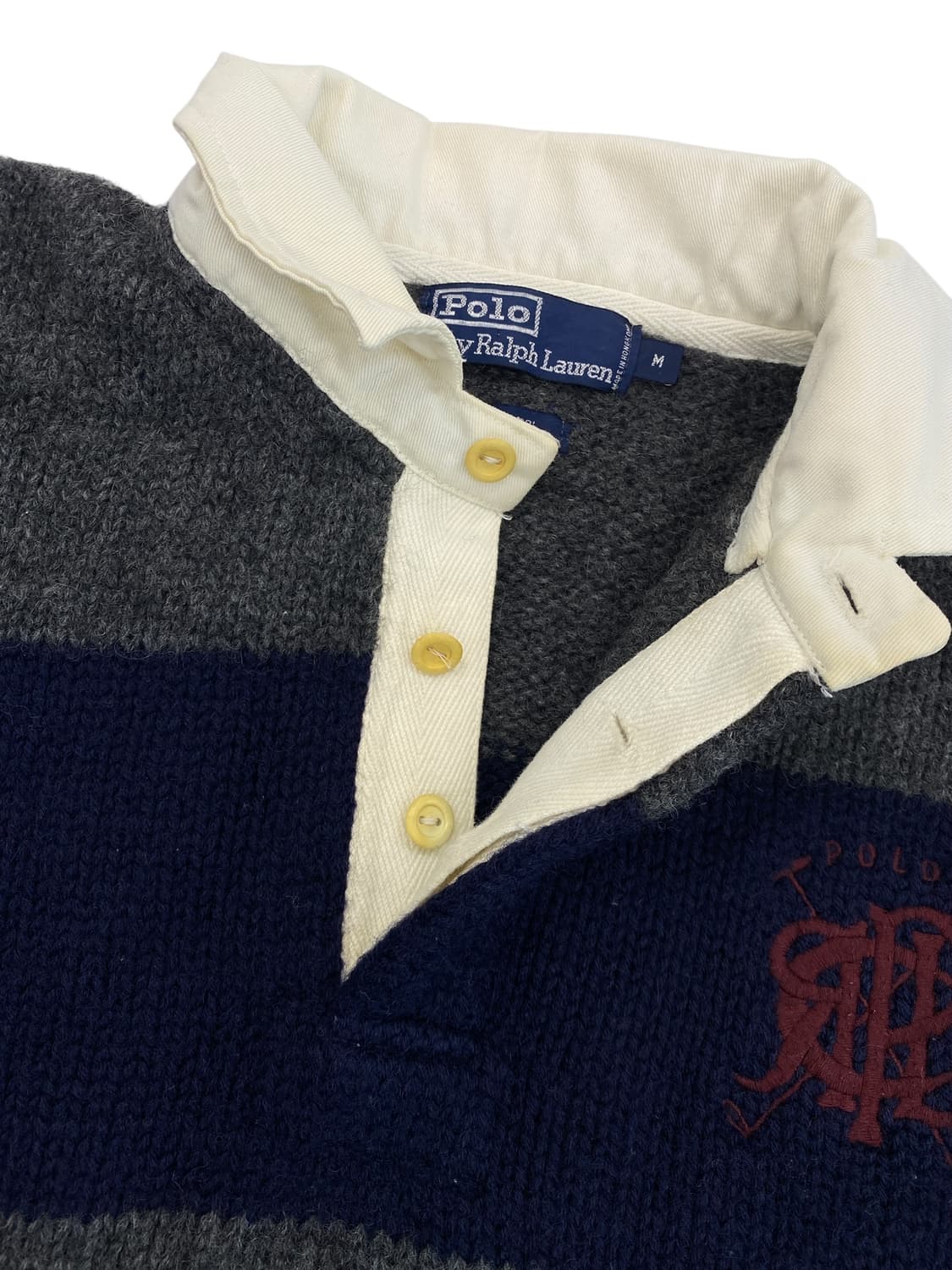 80's 폴로 헤비 울 럭비 셔츠 상품이미지4
