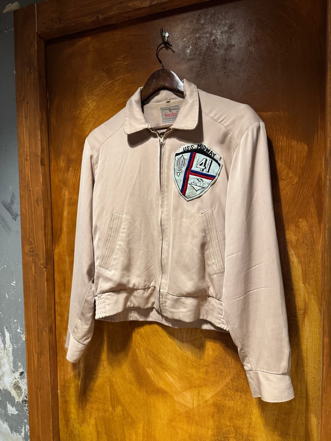 50s USS 미드웨이 레이온 개버딘 자켓 (40) 상품이미지2