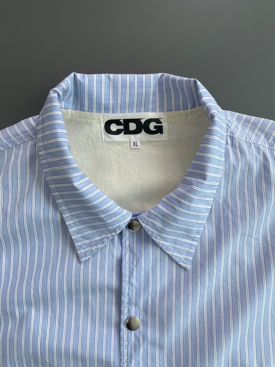 [XL] 꼼데가르송 CDG 스트라이프 코치 자켓 상품이미지8