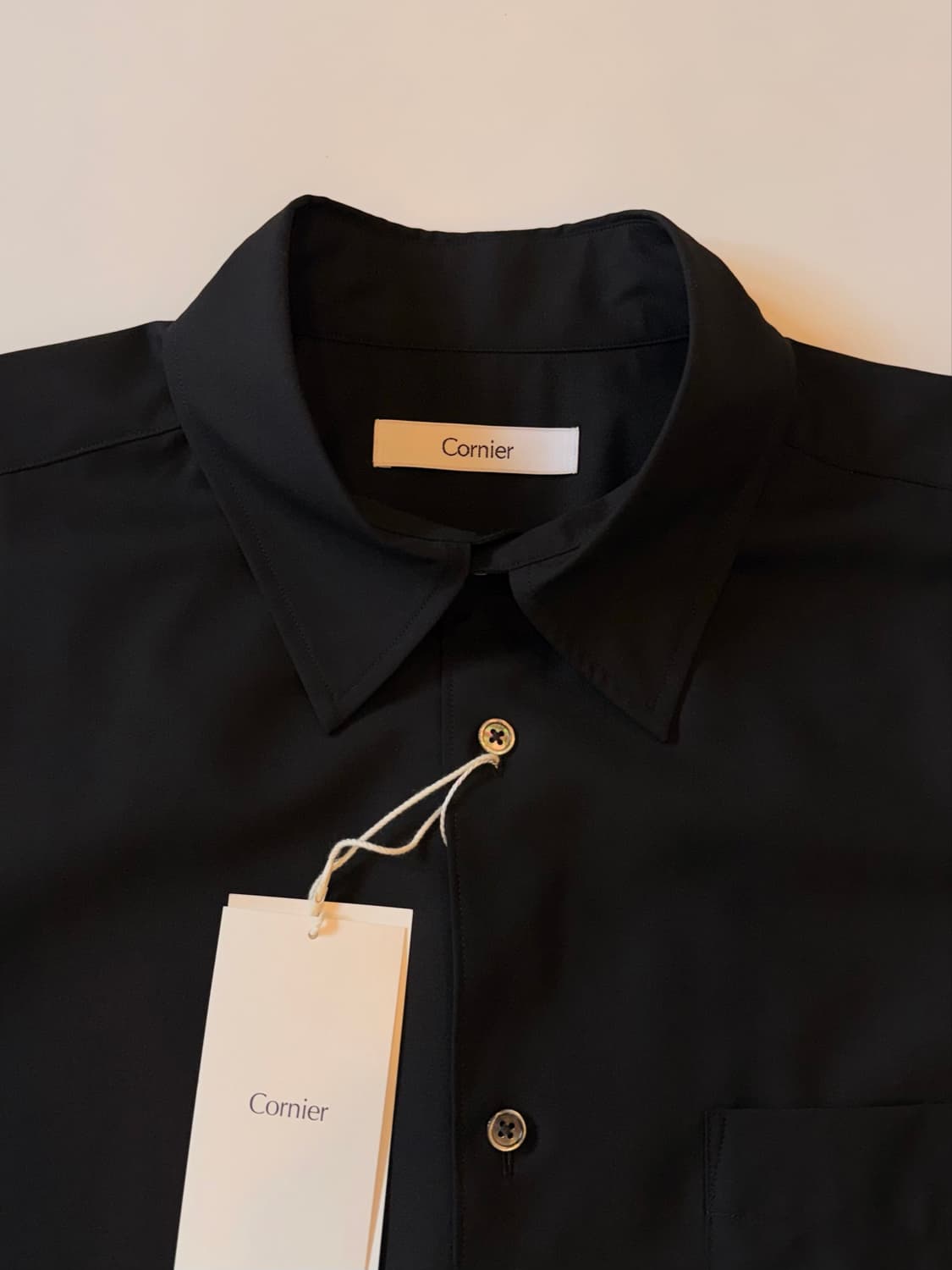 Cornier Super 180's Worsted Wool Shirt 상품이미지2