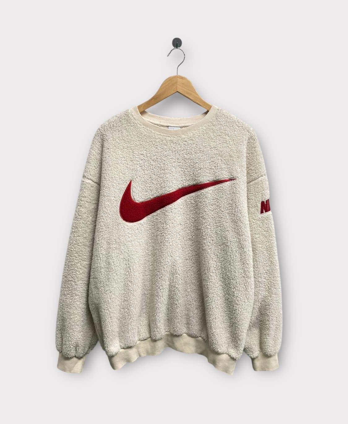  나이키 뽀글이 플리스 맨투맨 티셔츠 L-XL 상품이미지1