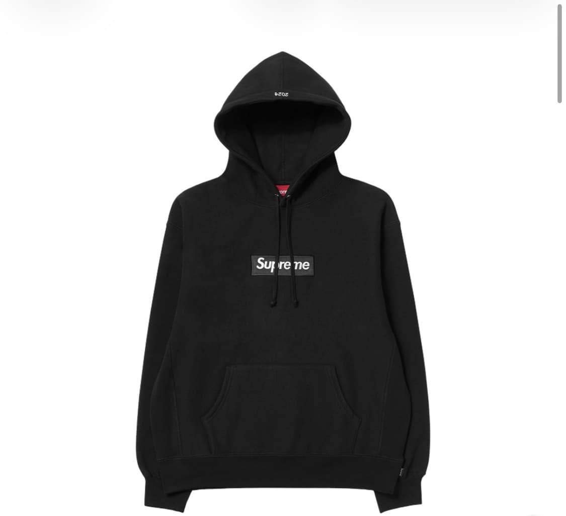 슈프림 박스로고 후드 스웨트셔츠 블랙 - 24FW 상품이미지1