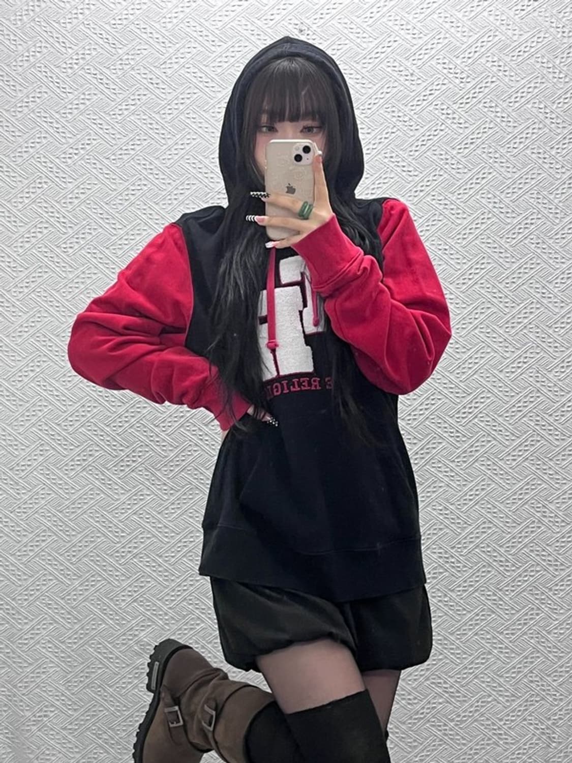 트루릴리전 빈티지 레트로 스트릿 양털로고 후드티 XL C10601 상품이미지1