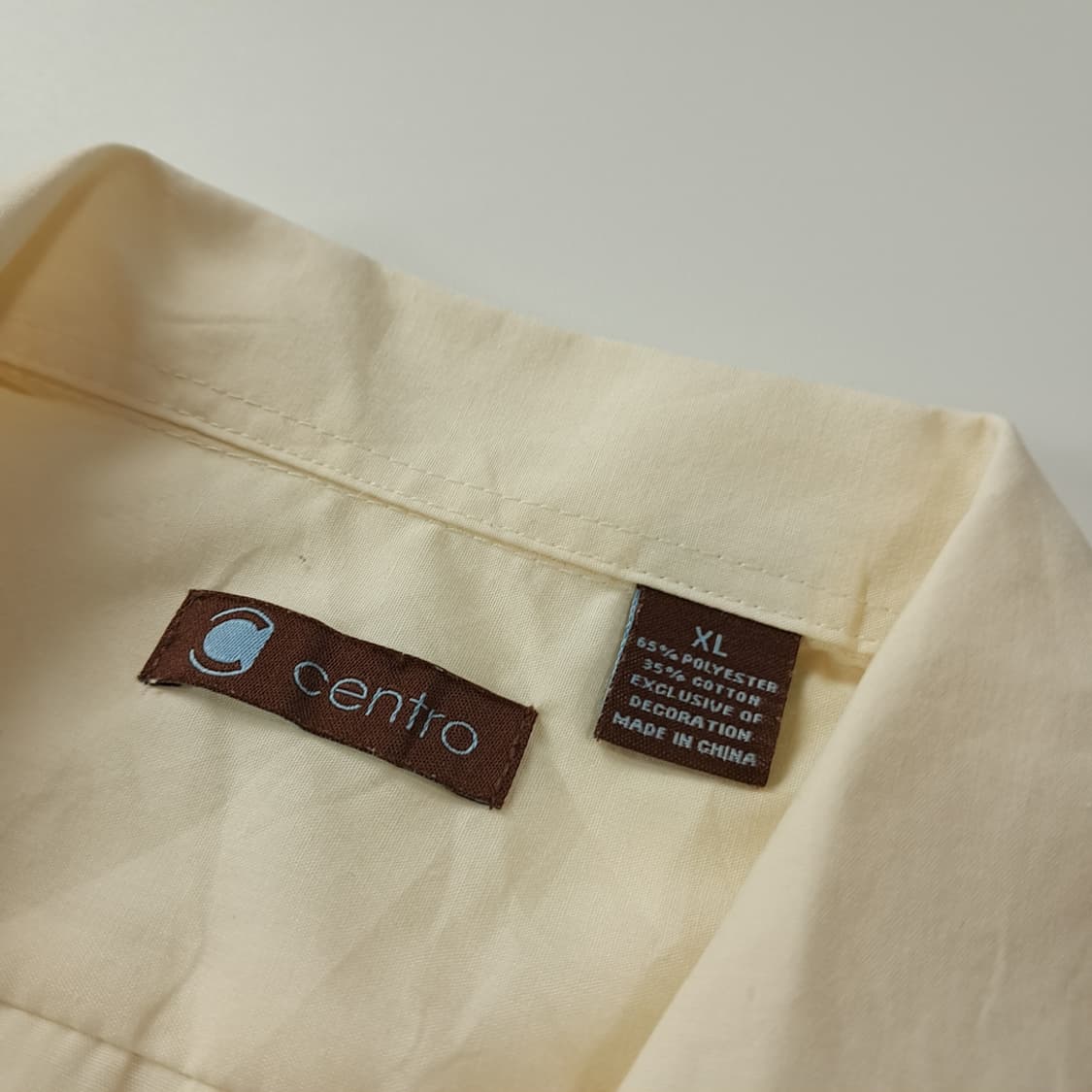 CK521 XL 센트로 00s 크림 과야베라 반팔 셔츠 남방 상품이미지3