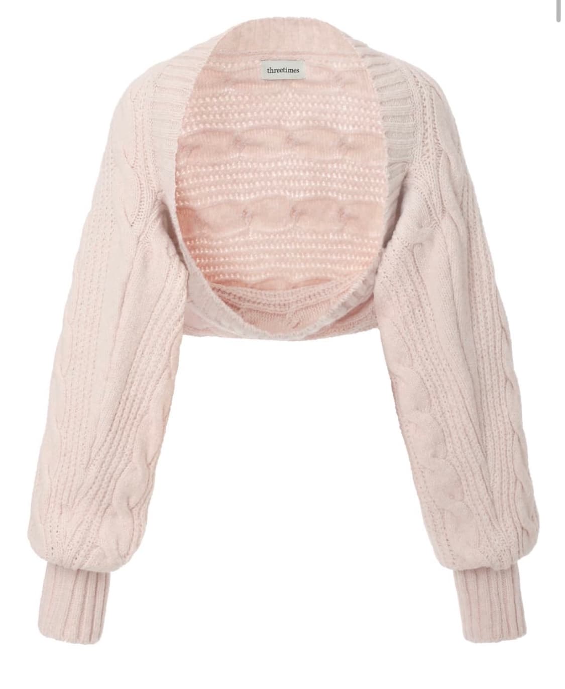 쓰리타임즈 버니 볼레로 핑크 상품이미지1