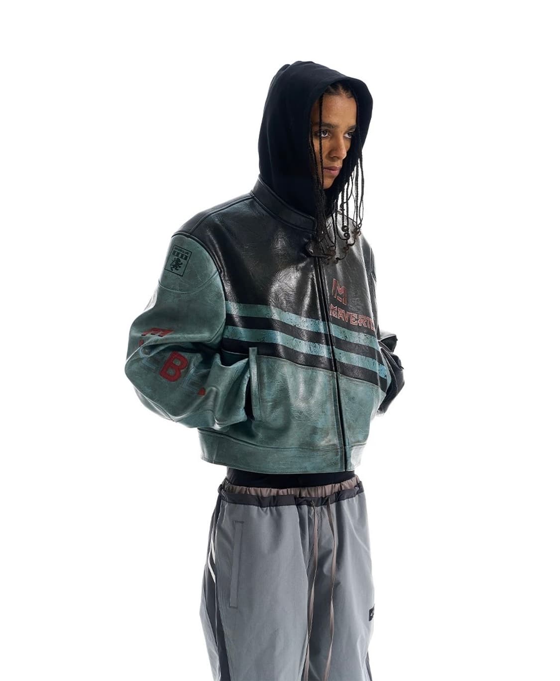 [미노이 착용] Blndnoplan leather jacket  상품이미지5