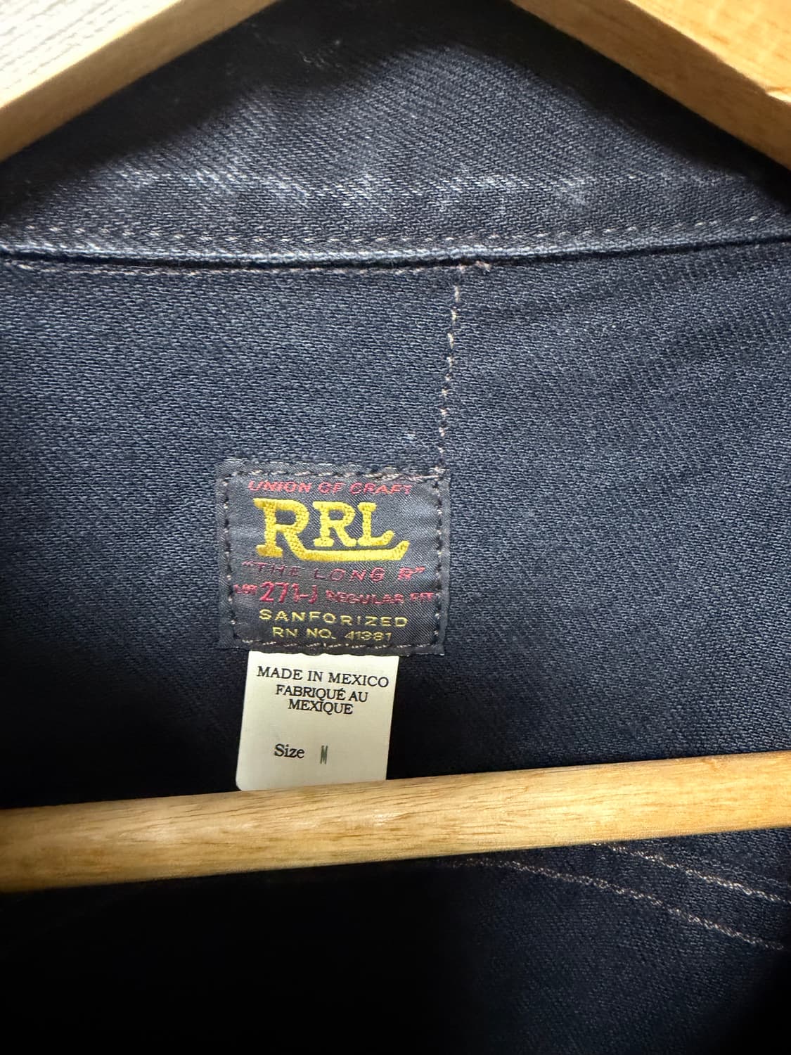 RRL lot271 블랙 M 멕시코산 상품이미지3