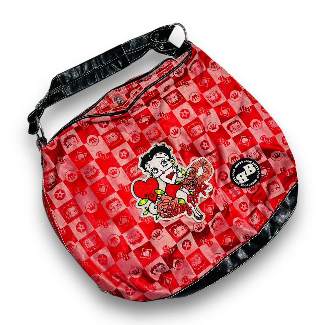 베티붑 y2k 큐트 러브 섹시걸 체커보드 패턴 숄더백 상품이미지1