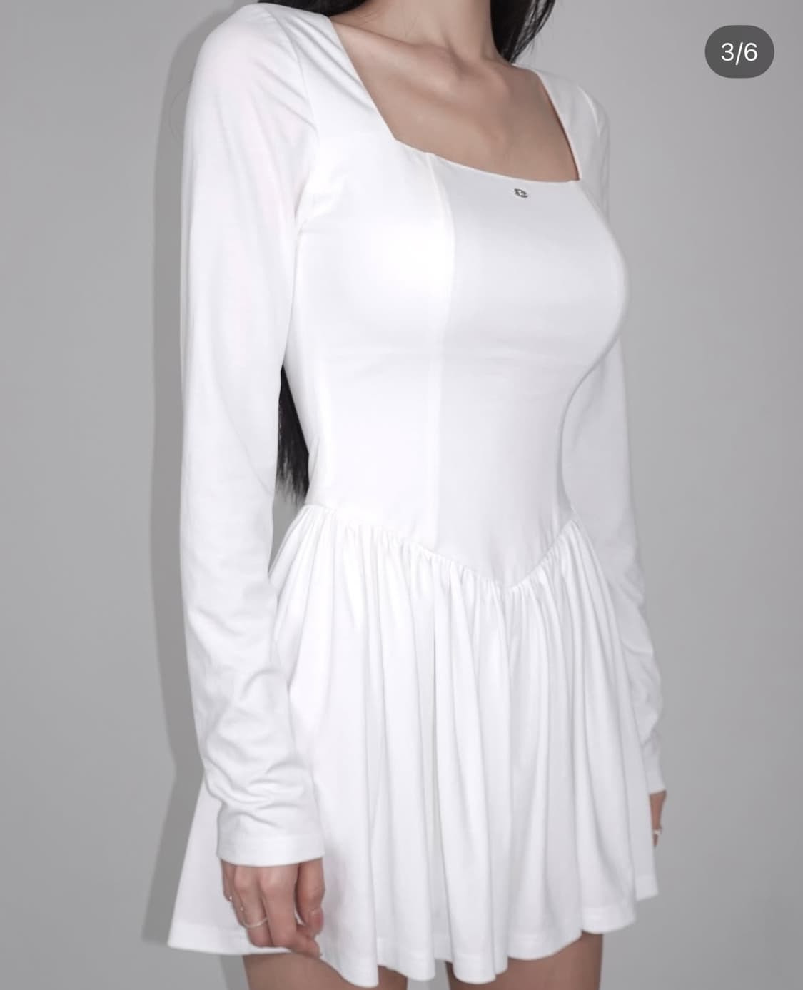 페일제이드 스케이터 원피스 화이트  2사이즈  상품이미지2