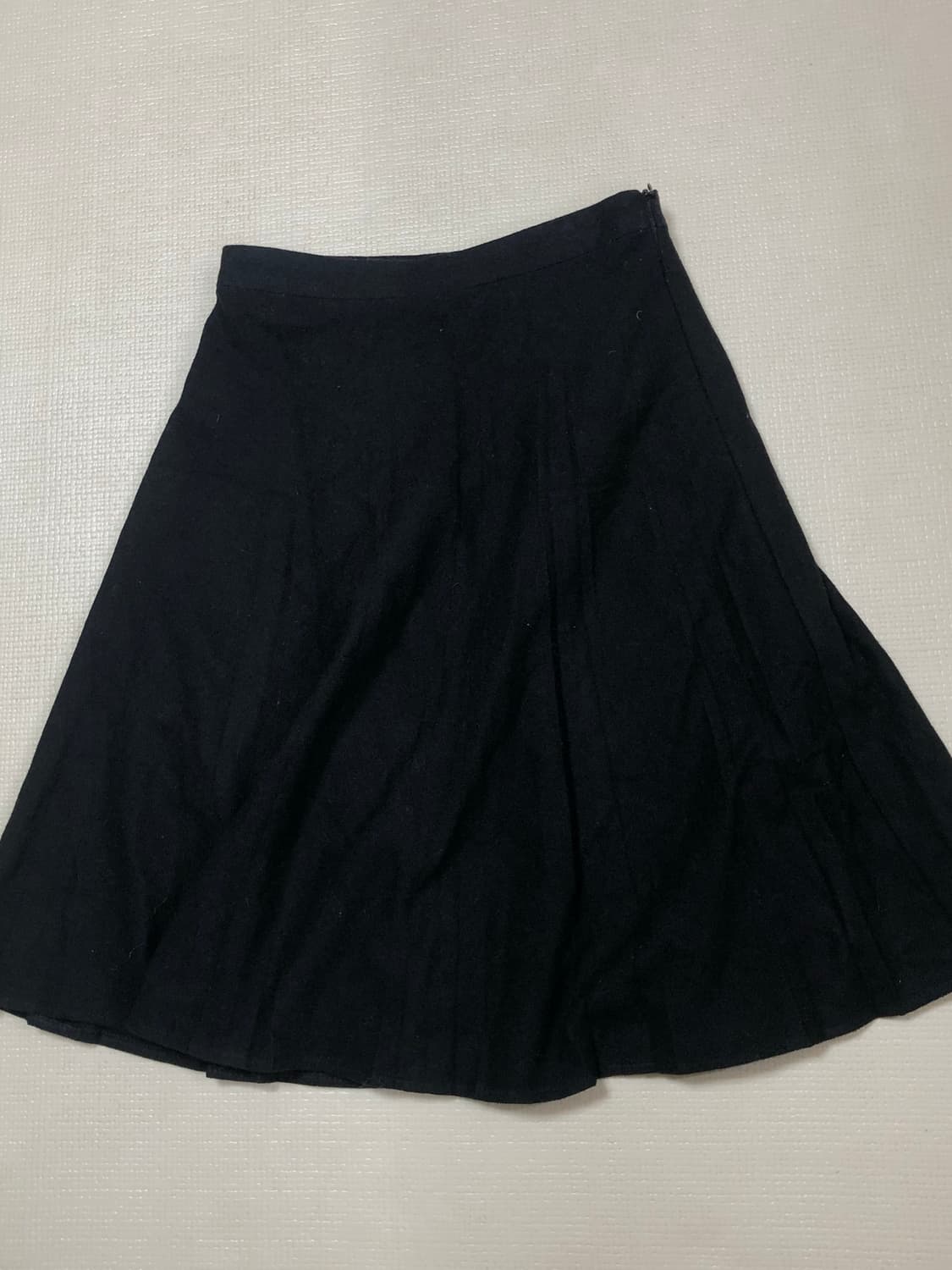 빈티지 블랙 플리츠 미디 스커트 상품이미지10