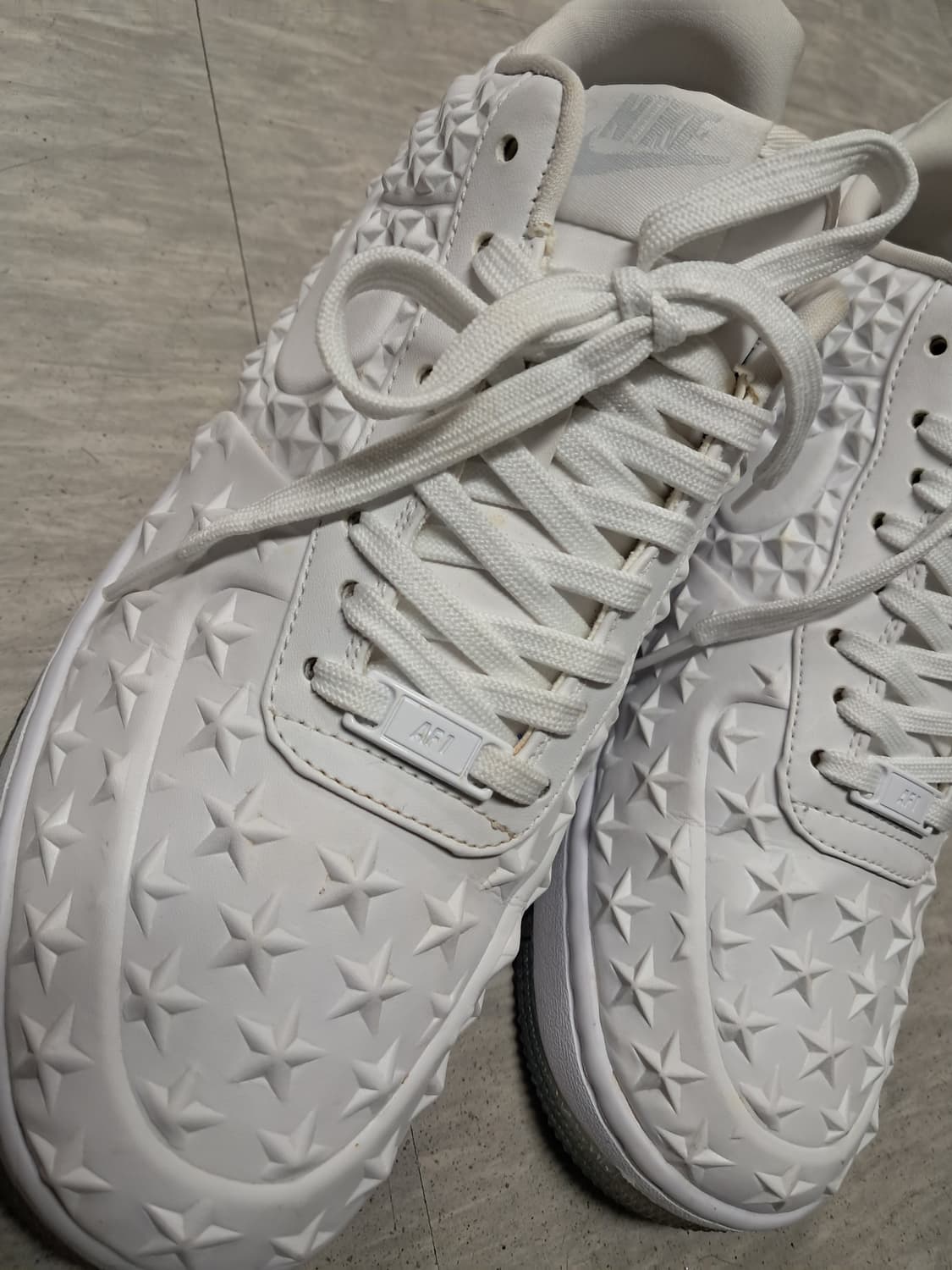 나이키 에어포스1 올백 별 패턴 스니커즈 상품이미지5