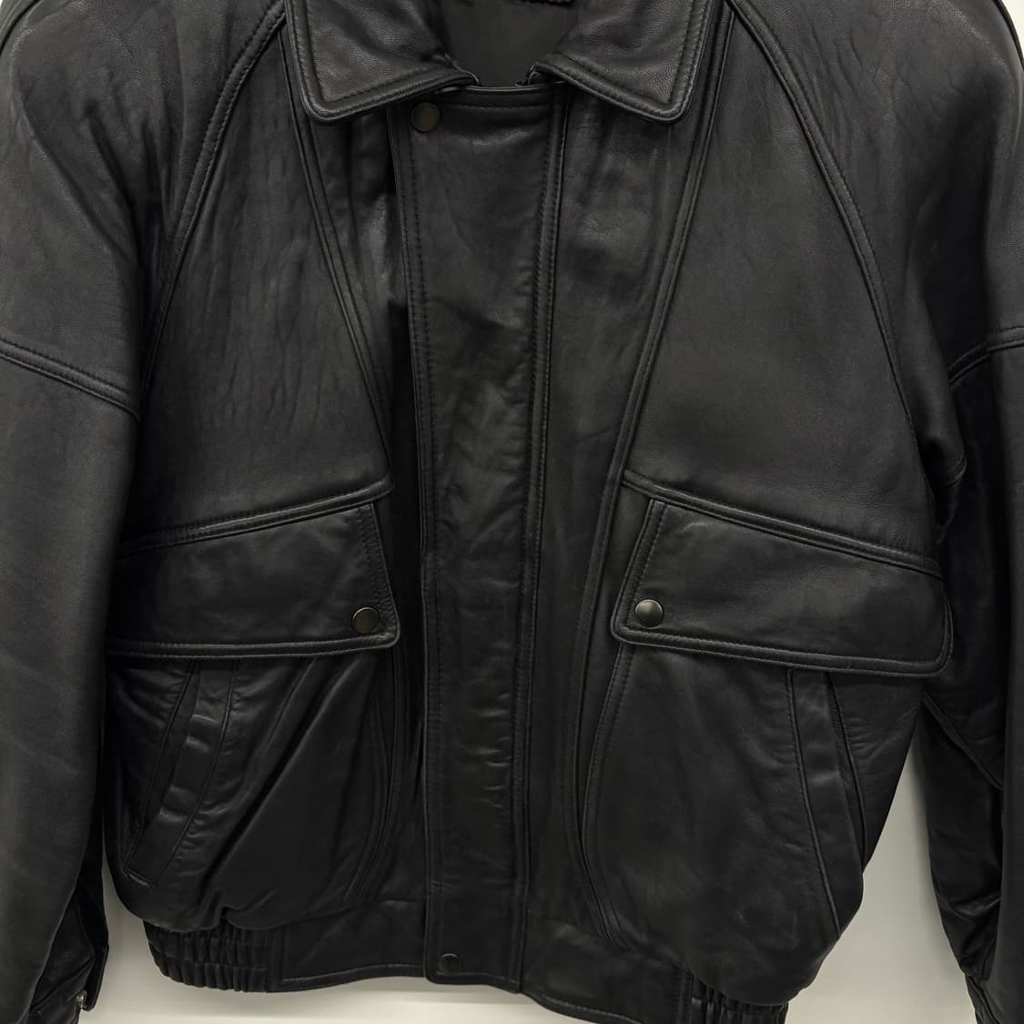 양가죽 블루종 자켓 블랙 남L 상품이미지2
