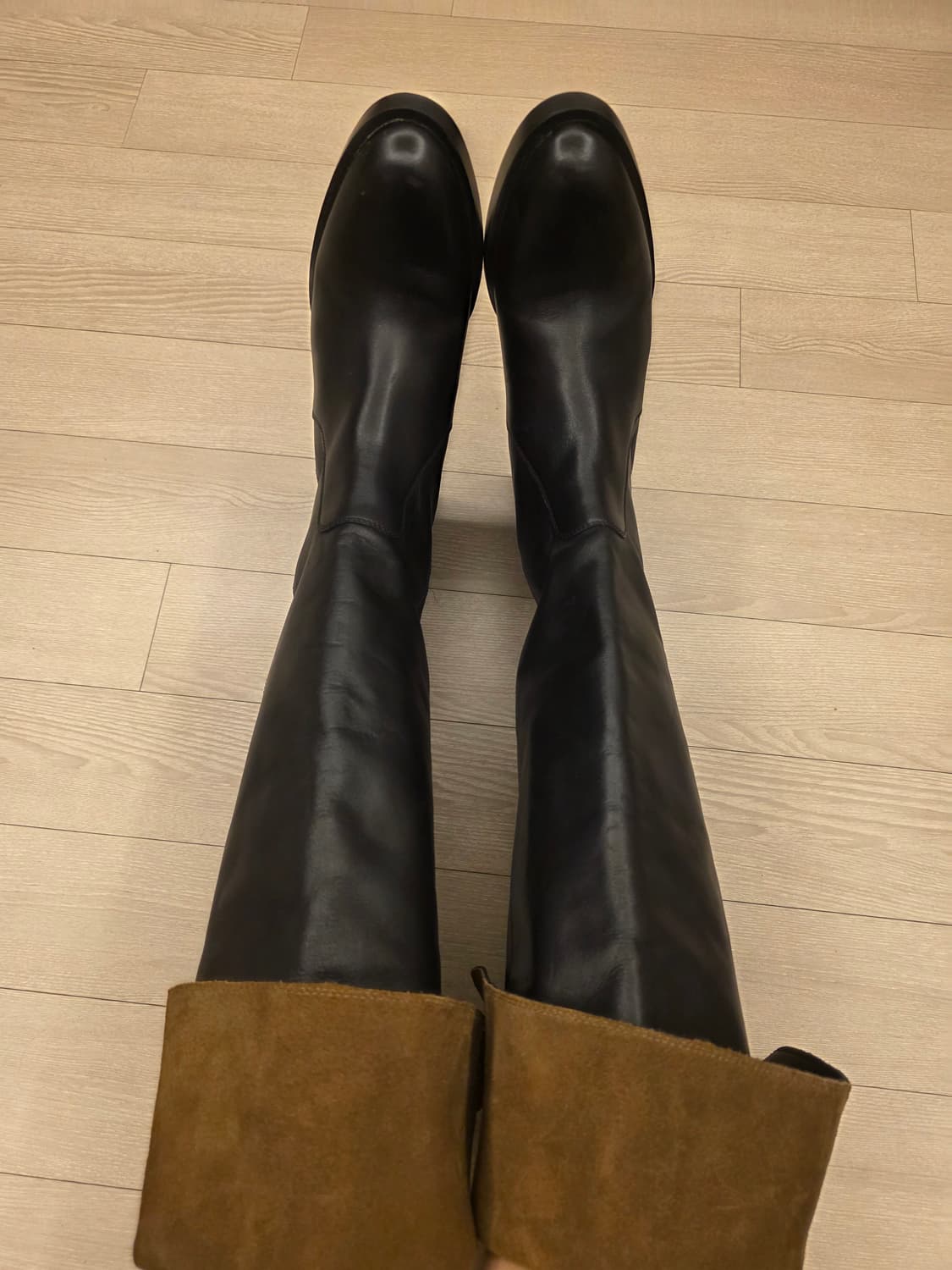 ZARA 오버니 가죽 부츠 39(250) 상품이미지3