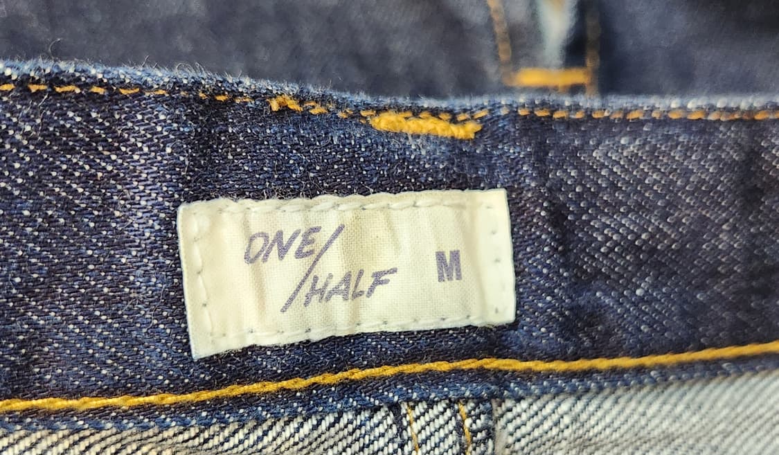 S-M) 제펜 셀비지 ONE/HALF  인디고 데님 스커트 상품이미지9