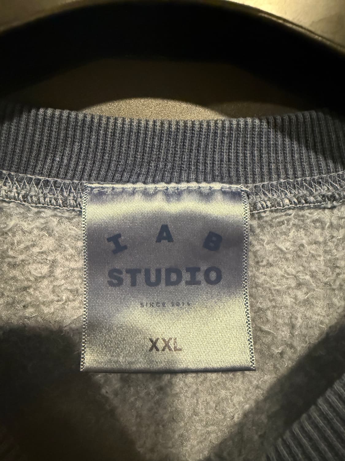 (XXL) 아이앱 스튜디오 피그먼트 스웨트셔츠 맨투맨 네이비 상품이미지5