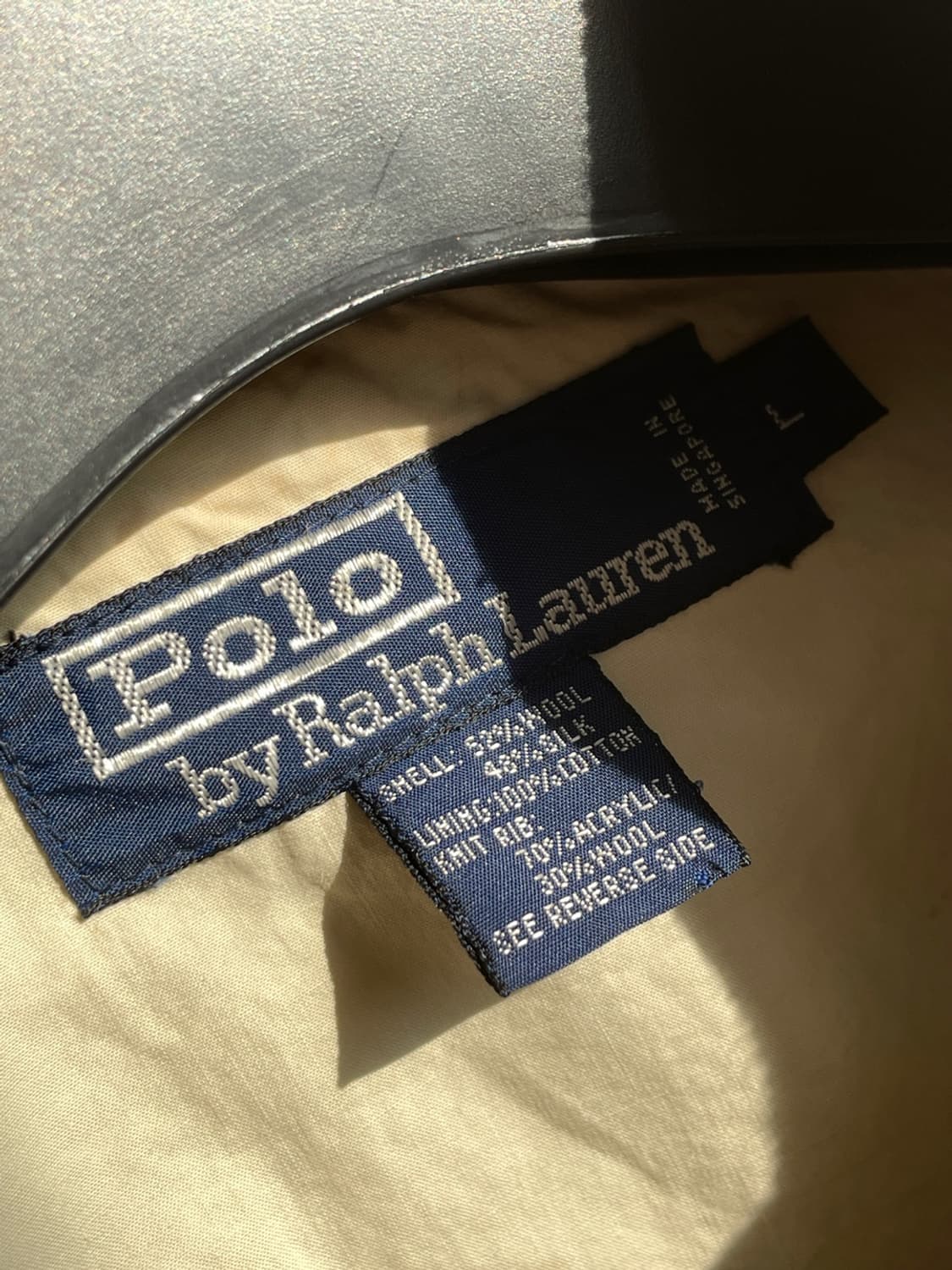 80s 폴로 랄프로렌 하운드투스 트위드 블루종 자켓 상품이미지10