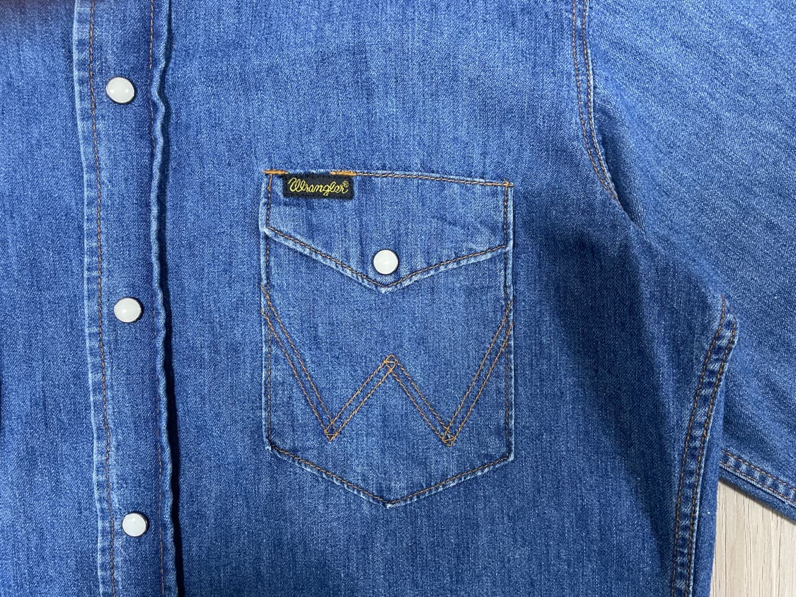 95~100) 60's 복각 랭글러 데님 웨스턴셔츠(RRL&LVC&폴로) 상품이미지5