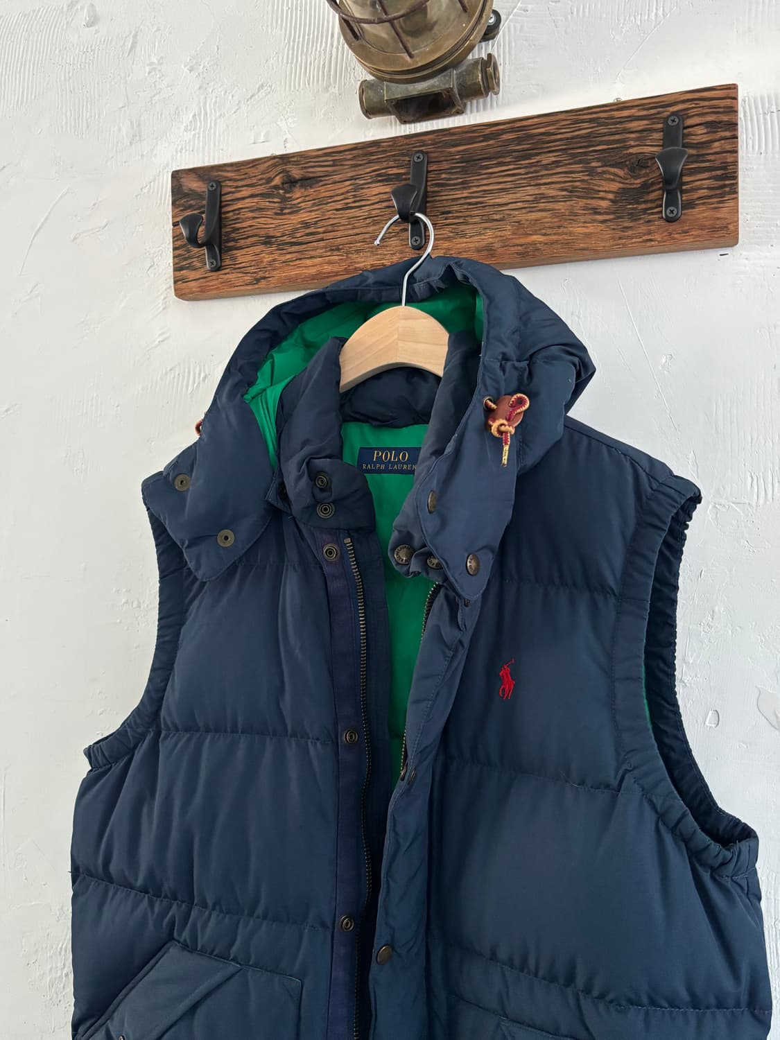 Polo 폴로 랄프로렌 신형 네이비컬러 덕다운 패딩 베스트 상품이미지4