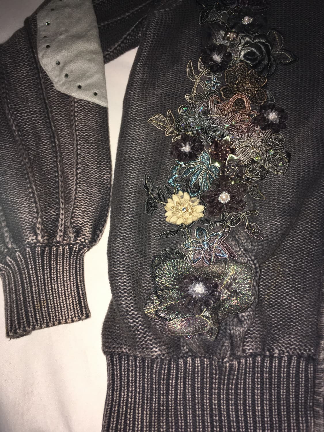 플라워 퍼 후드집업 상품이미지7