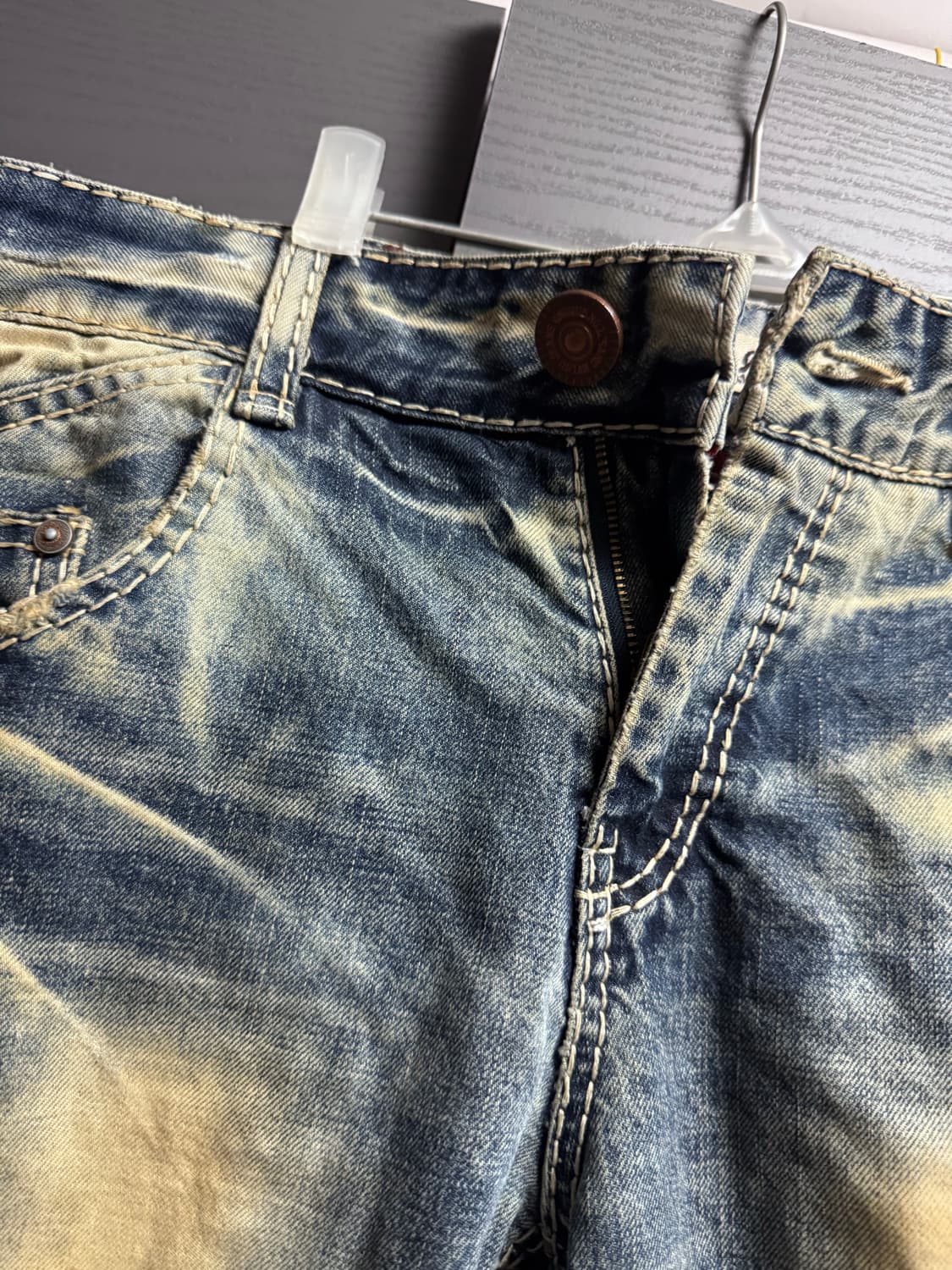 에비수 빈티지 커브드 아이스 워싱진 30 상품이미지2