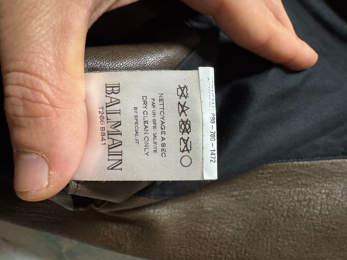 13ss 발망 balmain 가죽 라이더 자켓 상품이미지7
