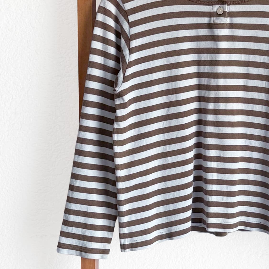 코코아 버튼 스트라이프 티 상품이미지3