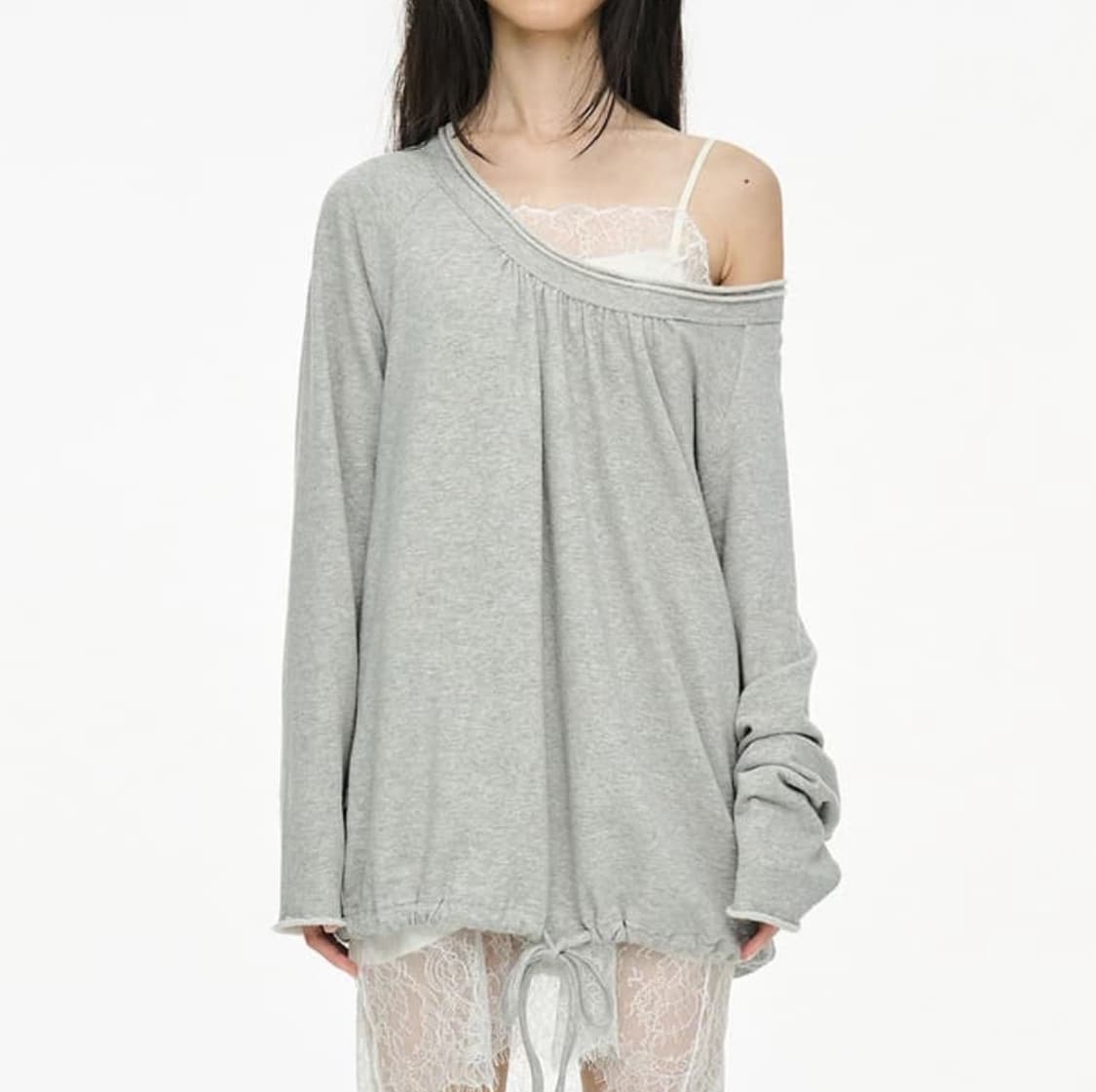 세릭 Round Hem String Top 라운드 헴 스트링 탑  상품이미지1