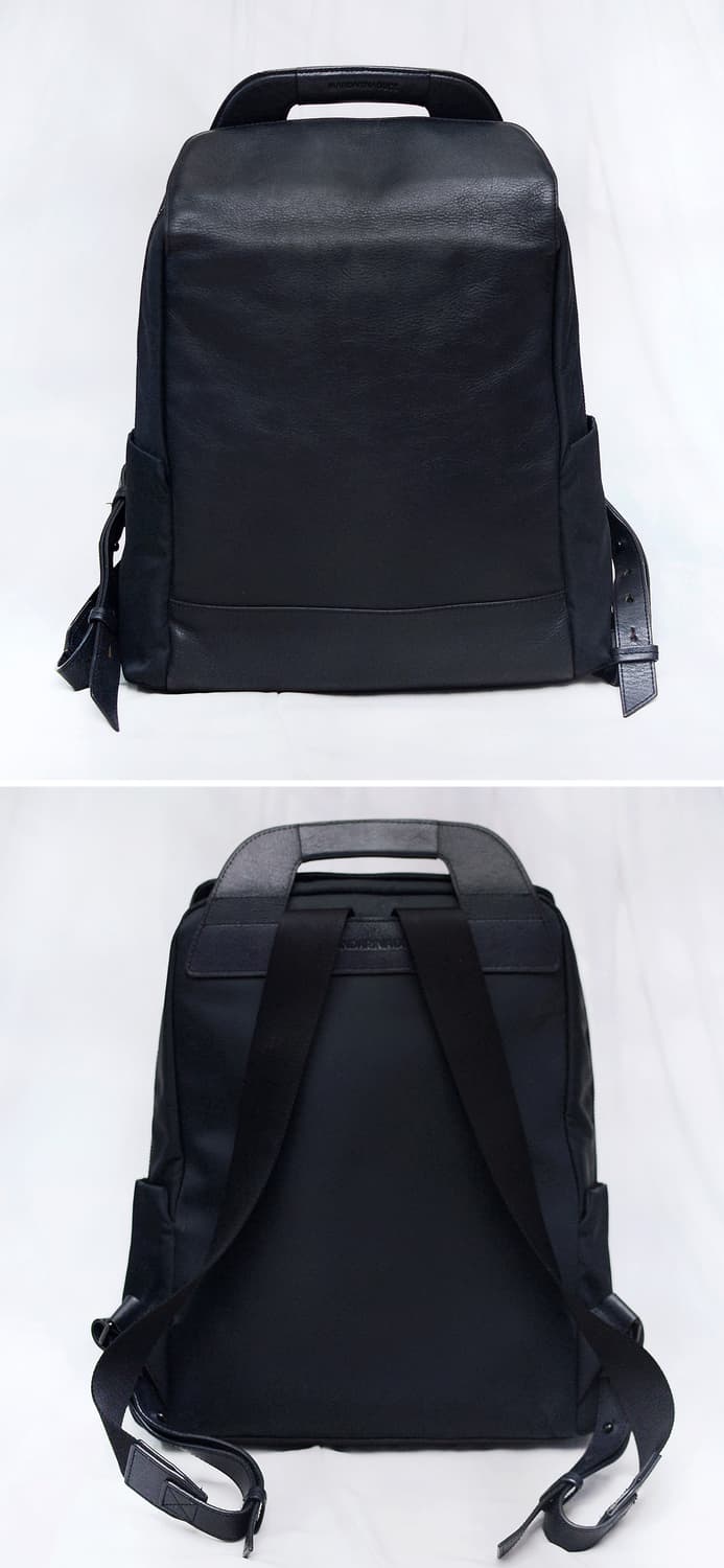 만다리나덕 네오 (NEO) 풀그레인 레더 캔버스 백팩 상품이미지3